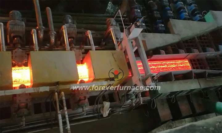 Billet medium frequency heating furnace