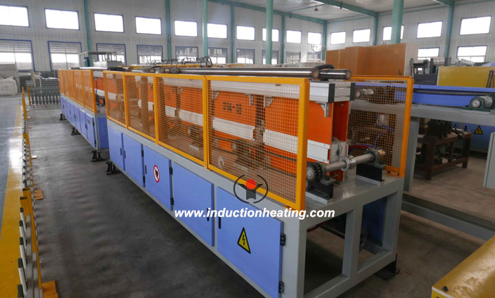 Hot rolling deformed steel heating production line