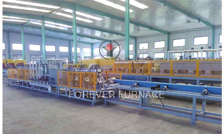 A set of steel tube induction electric heating equipment