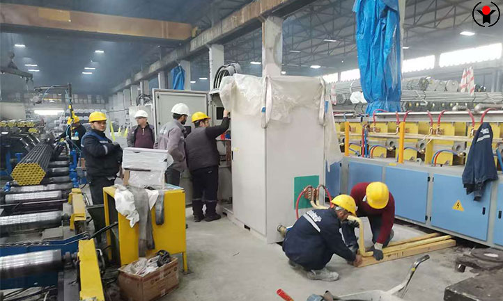 Induction pipe annealing line Is installing in Turkey