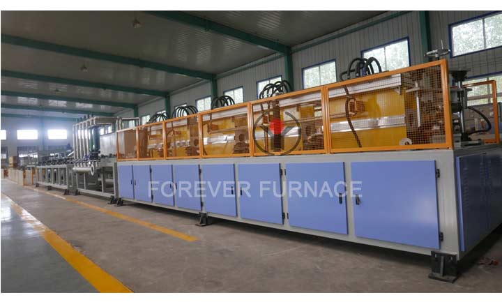 Complete production line of furnace for heat treatment of steel bar, one-time matching