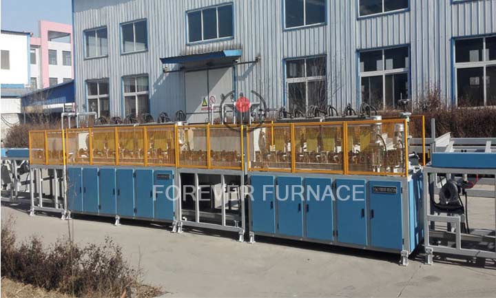 Medium frequency induction heating equipment for steel bar processing