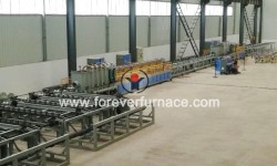 Seamless pipe induction heat treatment machine