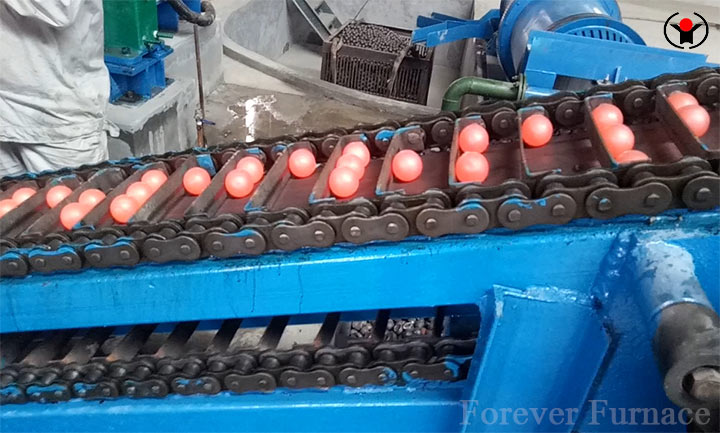 Steel ball hot rolling heat treatment equipment