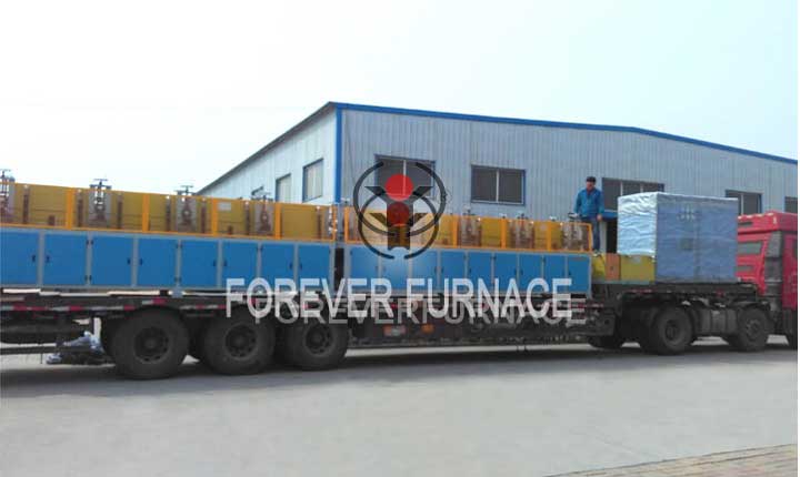 Intermediate frequency induction heating bent pipe equipment