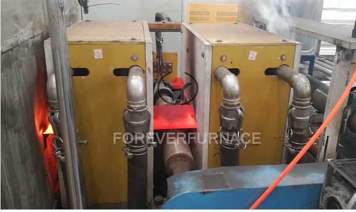 Steel plate induction hardening heat treatment furnace